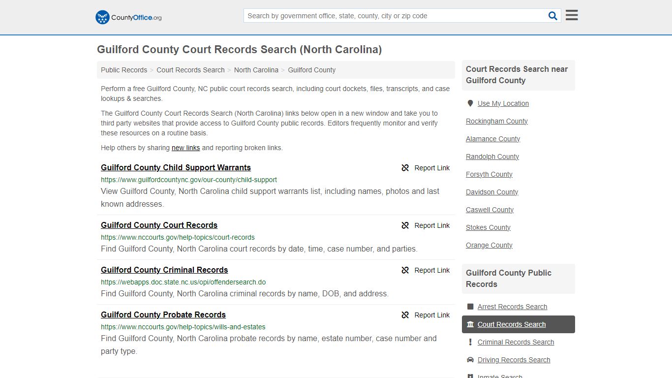 Guilford County Court Records Search (North Carolina) - County Office